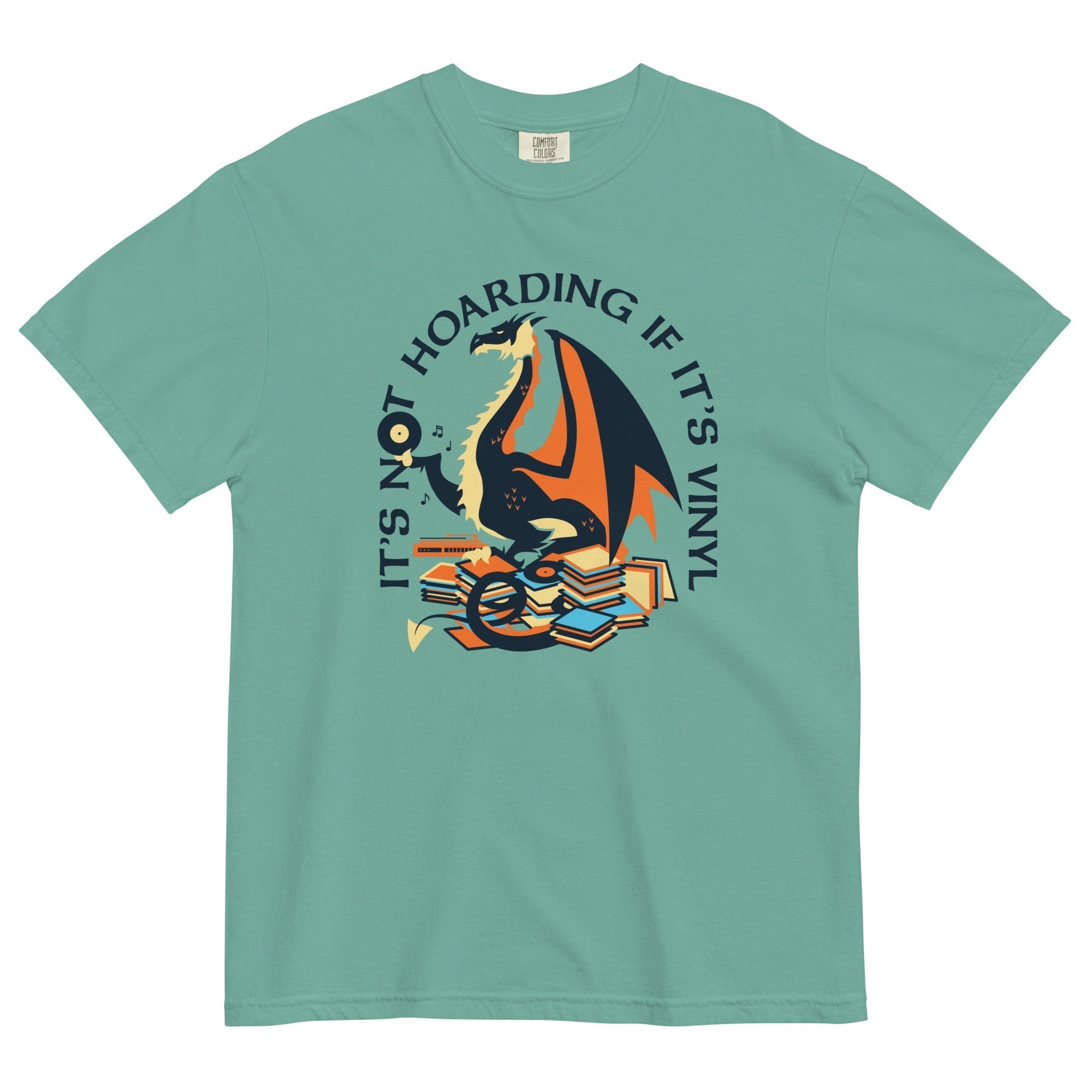 It's Not Hoarding If It's Vinyl Men's Relaxed Fit Tee Hoodie, Sweatshirt | CoreVibeTees.com (Image 4)