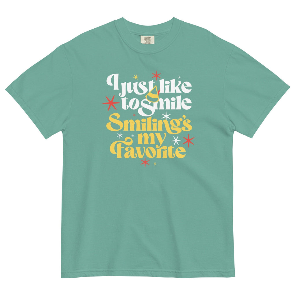 I Just Like To Smile Smiling's My Favorite Men's Relaxed Fit Tee Hoodie, Sweatshirt | CoreVibeTees.com (Image 1)