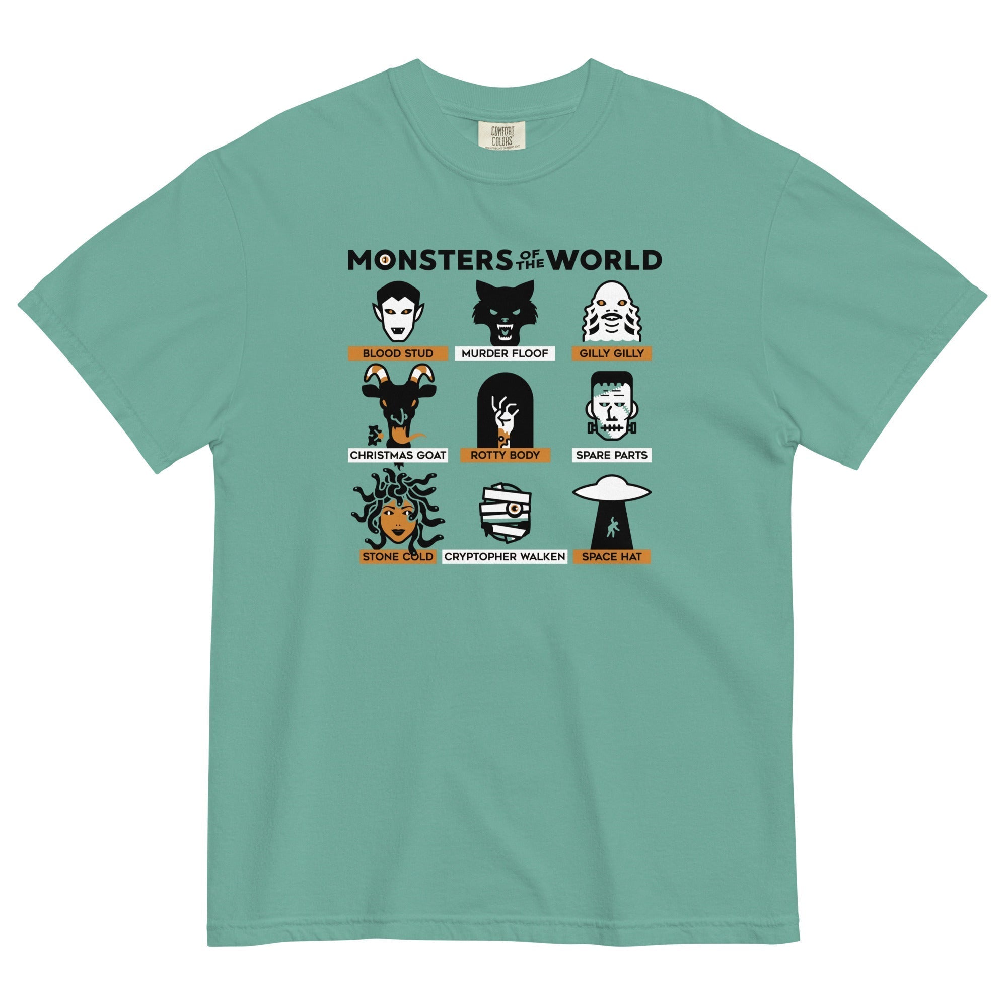 Monsters Of The World Men's Relaxed Fit Tee Hoodie, Sweatshirt | CoreVibeTees.com (Image 4)
