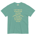 Cheers To Whoever Is This Moderation Men's Relaxed Fit Tee Hoodie, Sweatshirt | CoreVibeTees.com (Image 1)