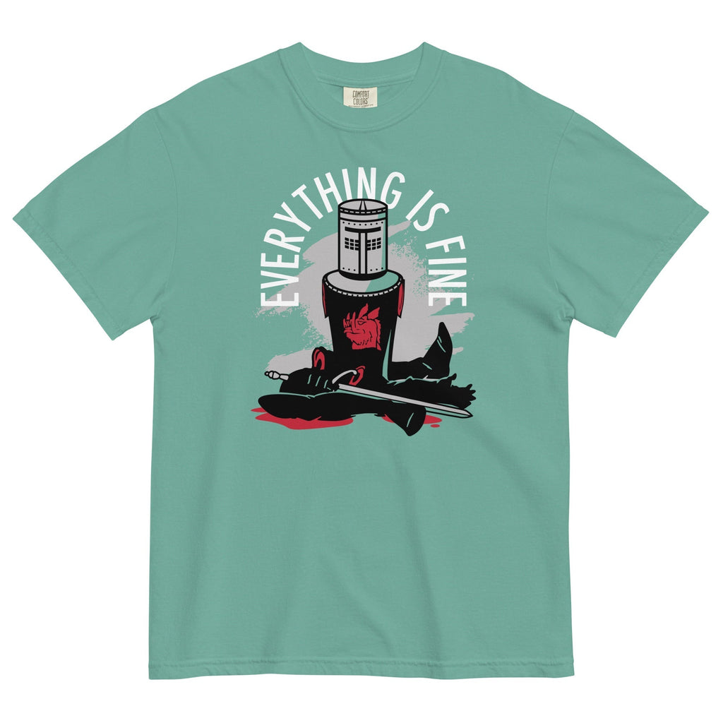 Everything Is Fine Men's Relaxed Fit Tee Hoodie, Sweatshirt | CoreVibeTees.com (Image 3)