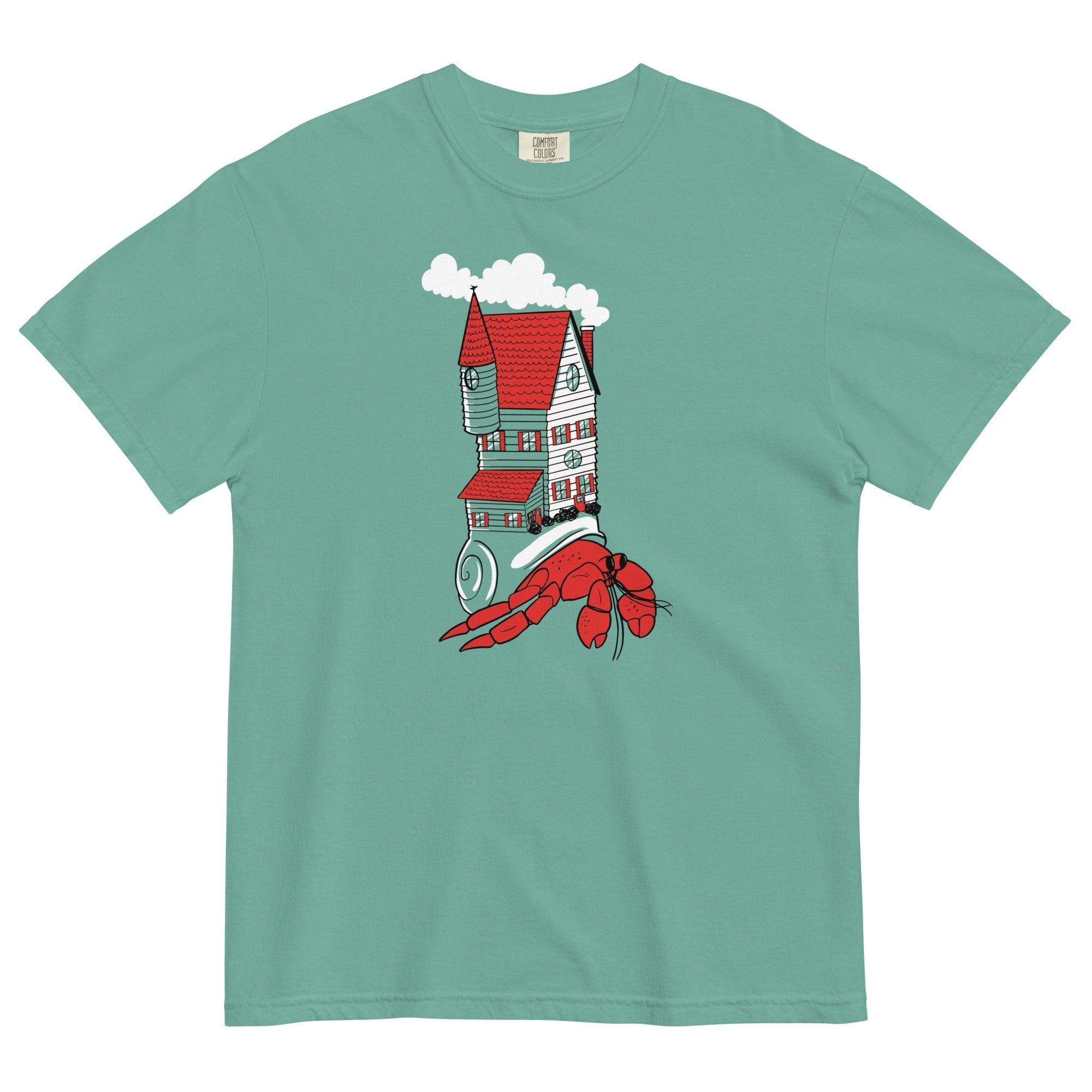 Hermit Home Men's Relaxed Fit Tee Hoodie, Sweatshirt | CoreVibeTees.com (Image 2)
