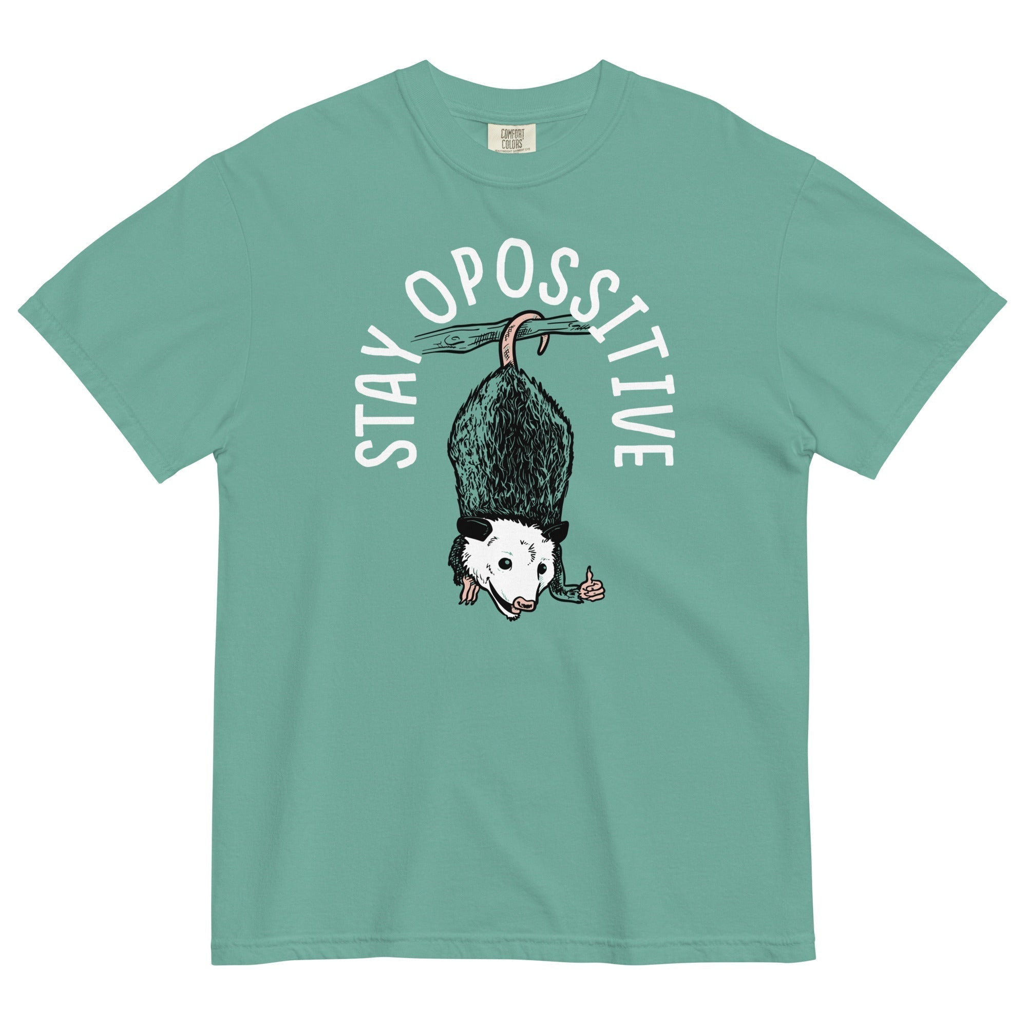 Stay Opossitive Men's Relaxed Fit Tee Hoodie, Sweatshirt | CoreVibeTees.com (Image 5)