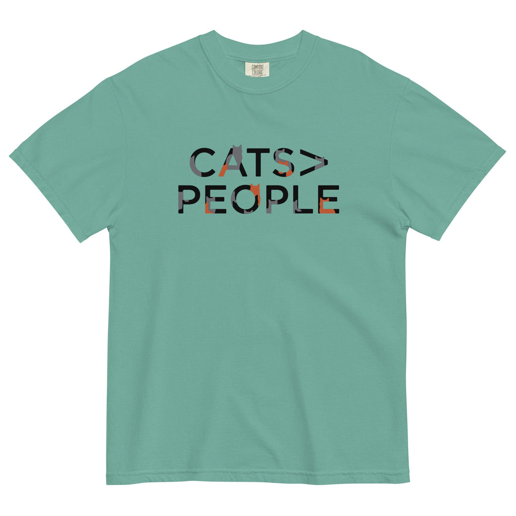Cats>People Men's Relaxed Fit Tee Hoodie, Sweatshirt | CoreVibeTees.com (Image 3)
