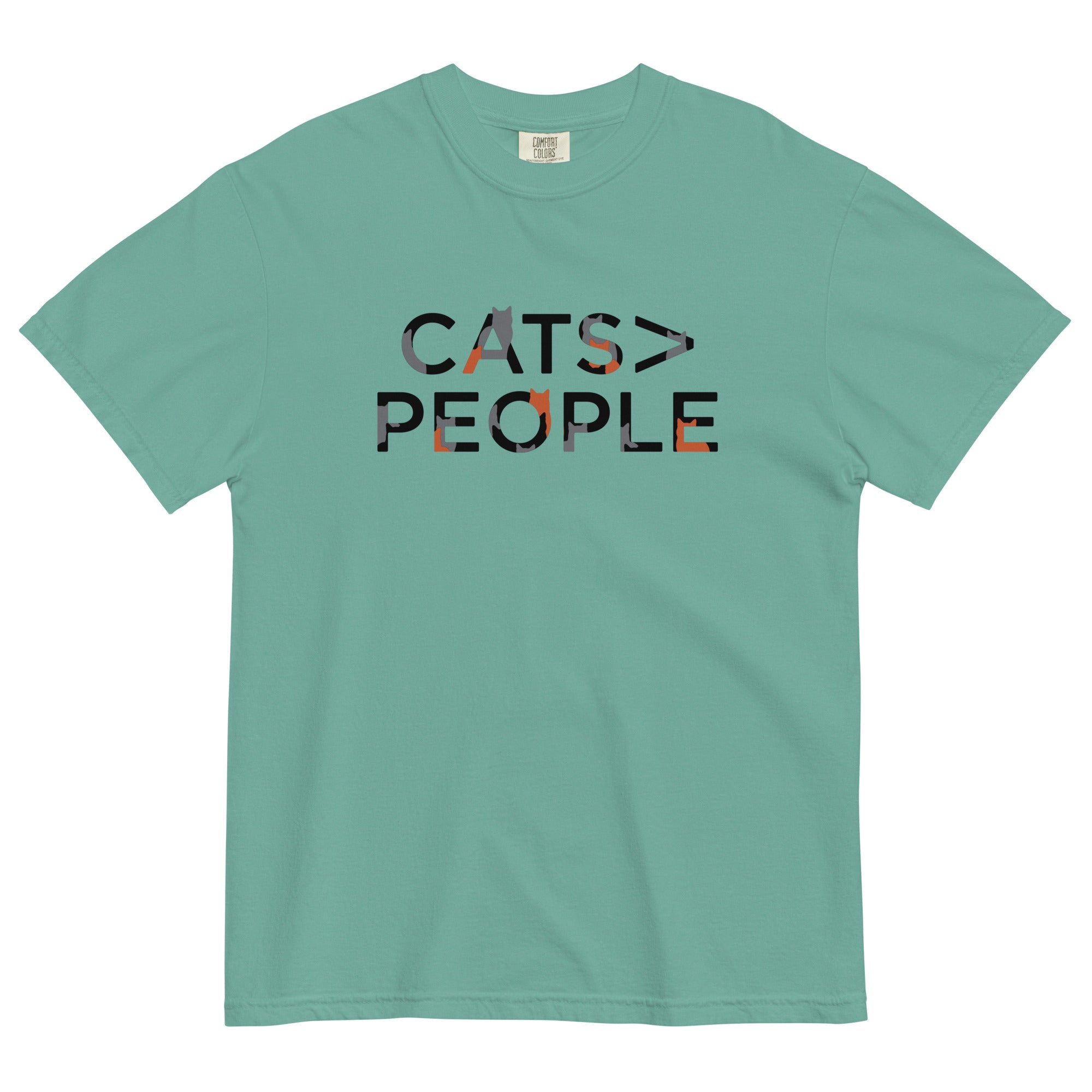 Cats>People Men's Relaxed Fit Tee Hoodie, Sweatshirt | CoreVibeTees.com (Image 3)