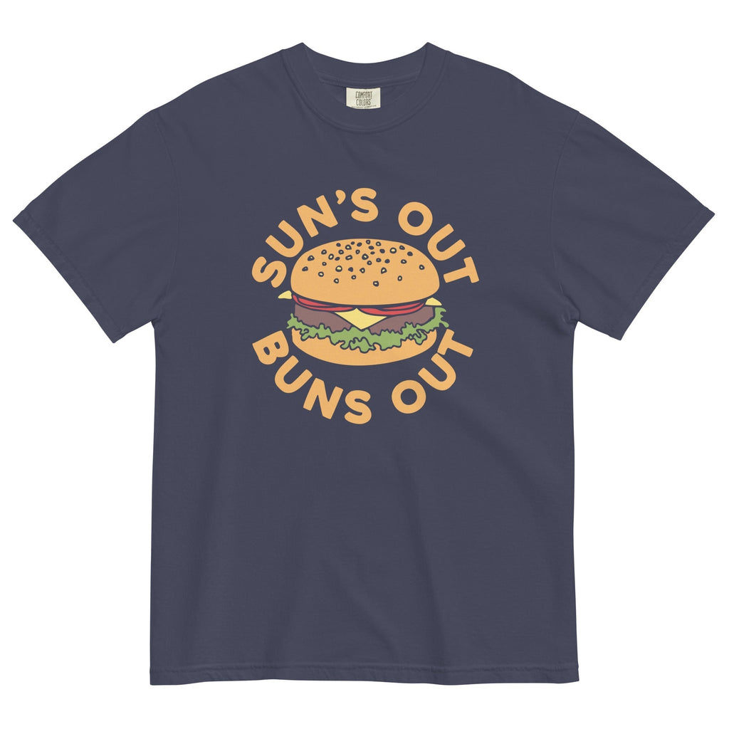 Sun's Out Buns Out Men's Relaxed Fit Tee Hoodie, Sweatshirt | CoreVibeTees.com (Image 2)