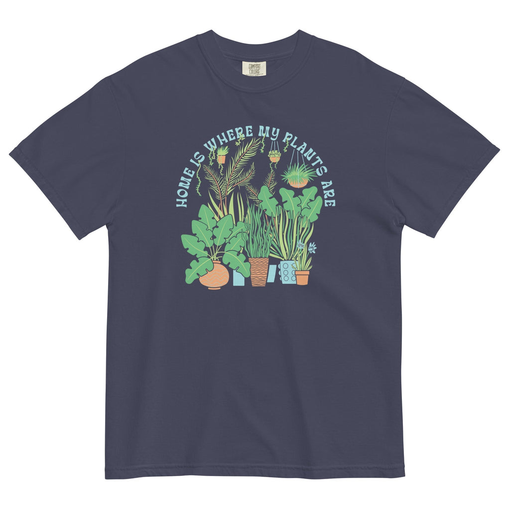Home Is Where The Plants Are Men's Relaxed Fit Tee Hoodie, Sweatshirt | CoreVibeTees.com (Image 2)