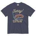 Sorry! I'm Using This Right Meow Men's Relaxed Fit Tee Hoodie, Sweatshirt | CoreVibeTees.com (Image 1)