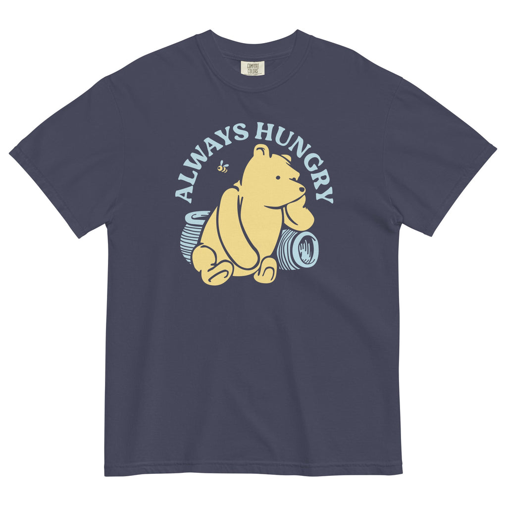 Always Hungry Men's Relaxed Fit Tee Hoodie, Sweatshirt | CoreVibeTees.com (Image 1)