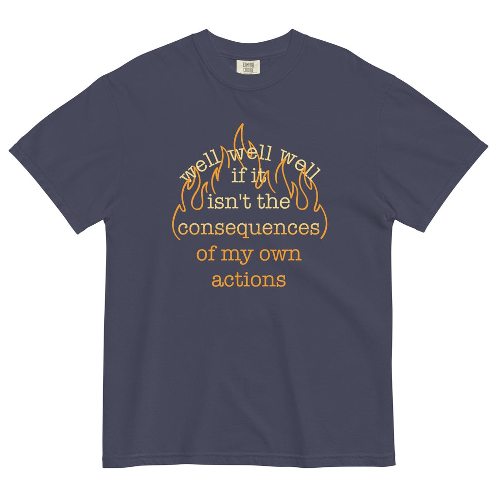 The Consequences Of My Own Actions Men's Relaxed Fit Tee Hoodie, Sweatshirt | CoreVibeTees.com (Image 1)