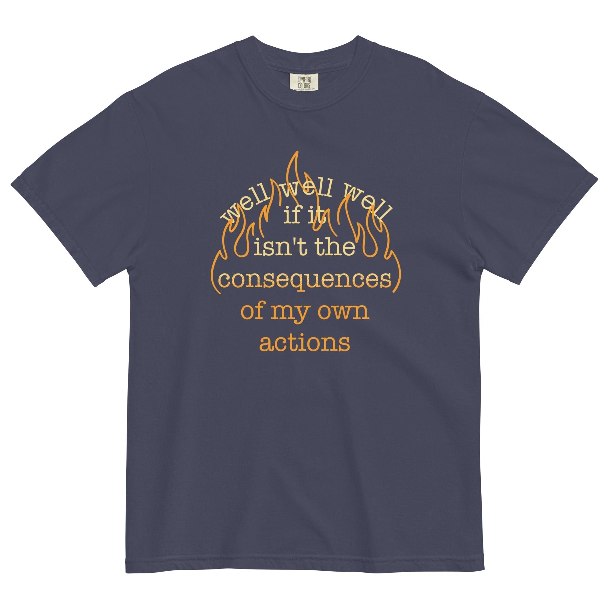 The Consequences Of My Own Actions Men's Relaxed Fit Tee Hoodie, Sweatshirt | CoreVibeTees.com (Image 1)