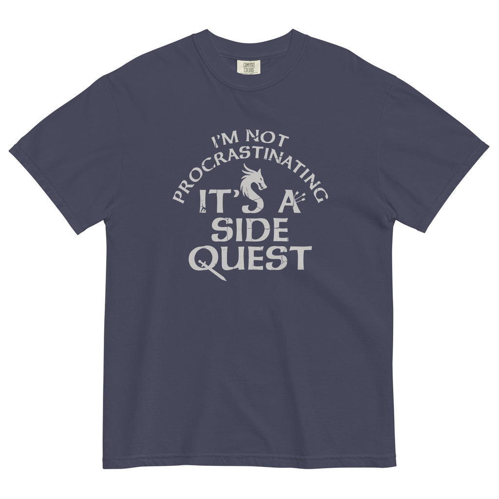 I'm Not Procrastinating, It's A Side Quest Men's Relaxed Fit Tee Hoodie, Sweatshirt | CoreVibeTees.com (Image 2)