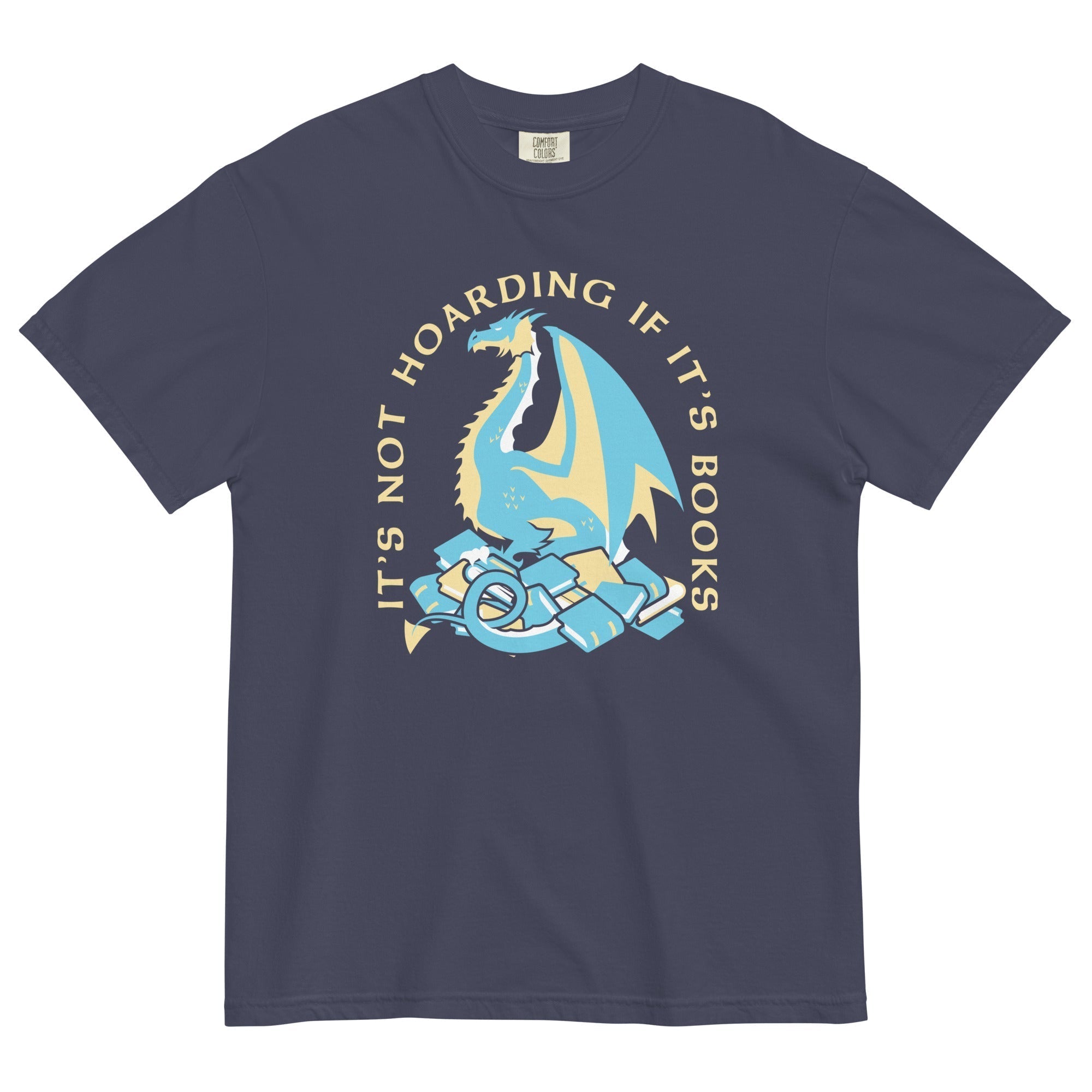 It's Not Hoarding If It's Books Men's Relaxed Fit Tee Hoodie, Sweatshirt | CoreVibeTees.com (Image 2)