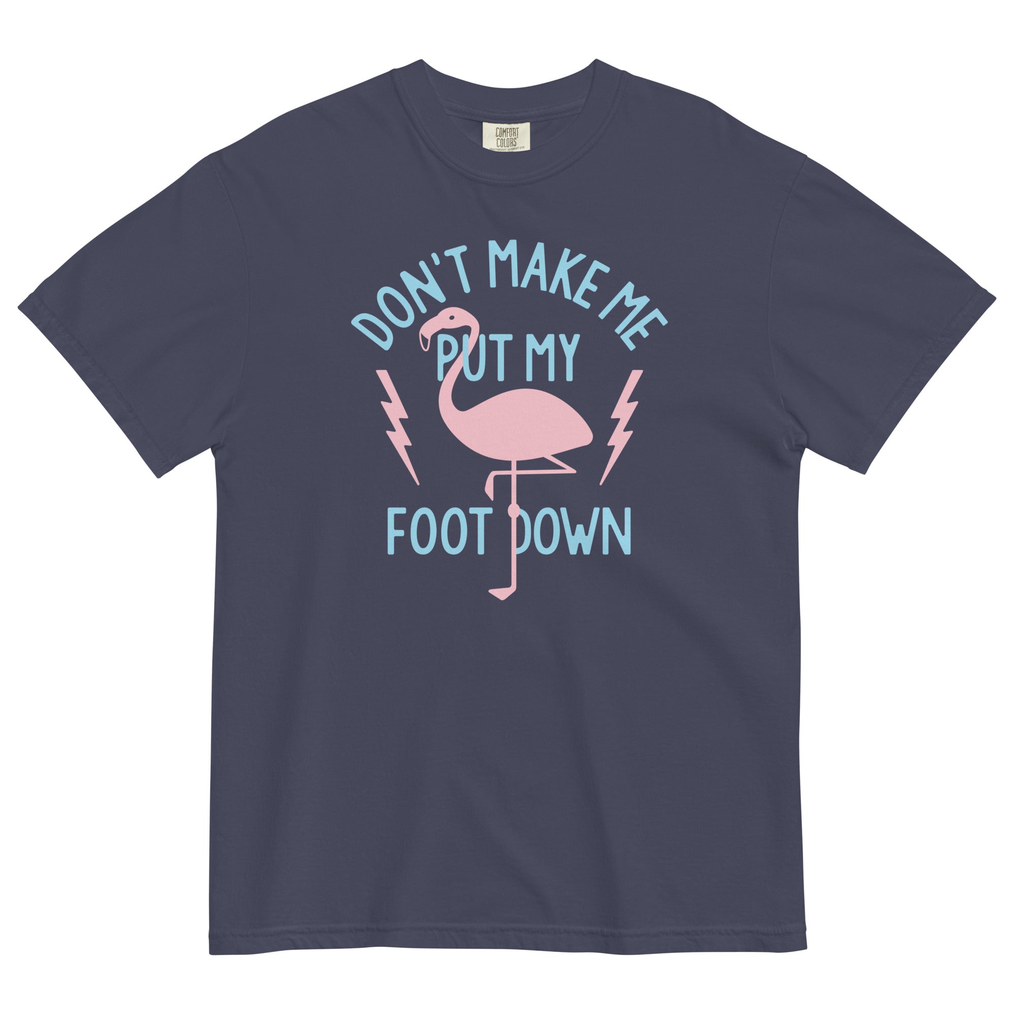 Don't Make Me Put My Foot Down Men's Relaxed Fit Tee Hoodie, Sweatshirt | CoreVibeTees.com (Image 1)
