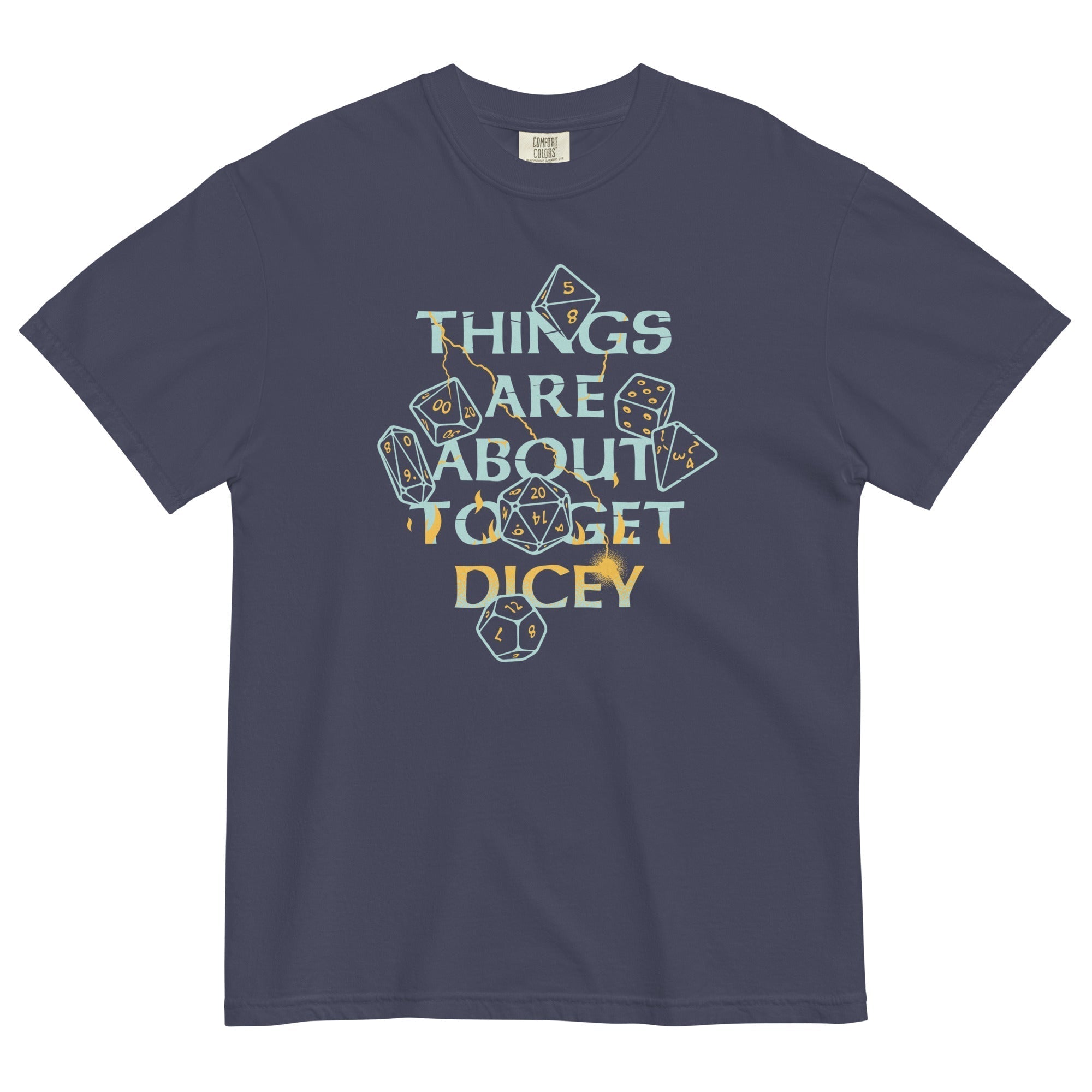 Things Are About To Get Dicey Men's Relaxed Fit Tee Hoodie, Sweatshirt | CoreVibeTees.com (Image 1)