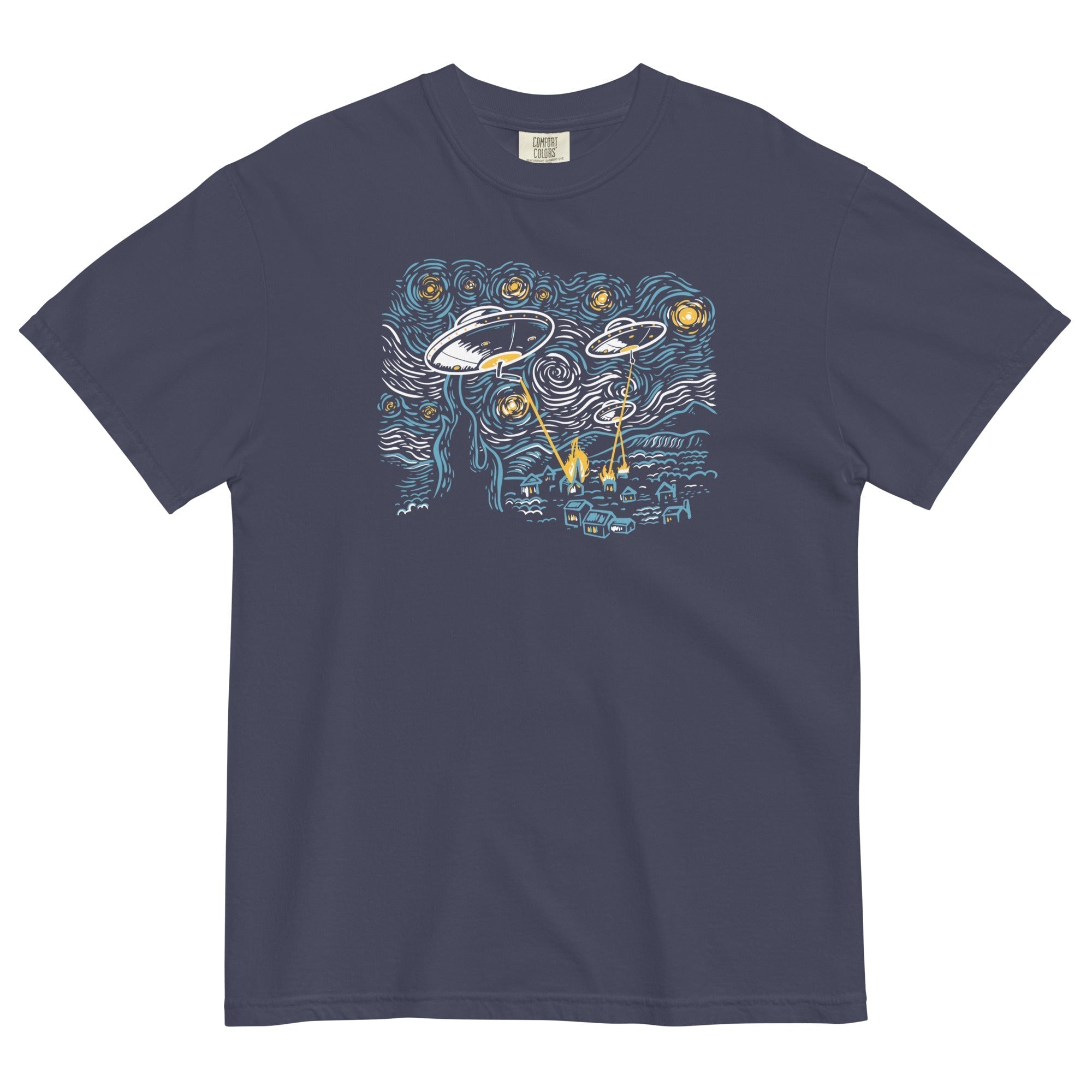 Starry Invasion Men's Relaxed Fit Tee Hoodie, Sweatshirt | CoreVibeTees.com (Image 2)