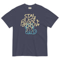 Stay Pawsitive Men's Relaxed Fit Tee Hoodie, Sweatshirt | CoreVibeTees.com (Image 1)