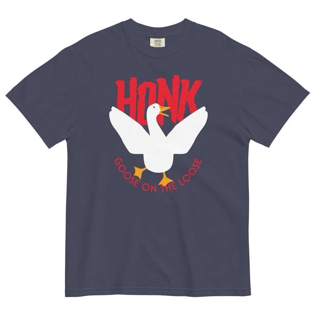 Honk Goose On The Loose Men's Relaxed Fit Tee Hoodie, Sweatshirt | CoreVibeTees.com (Image 2)