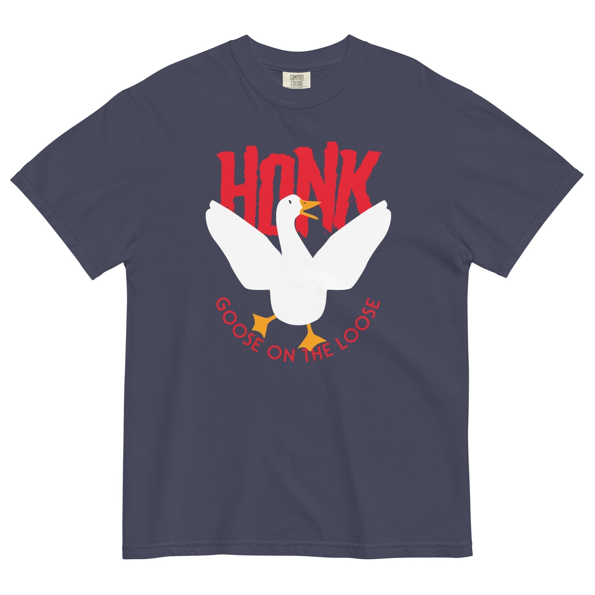 Honk Goose On The Loose Men's Relaxed Fit Tee Hoodie, Sweatshirt | CoreVibeTees.com (Image 2)