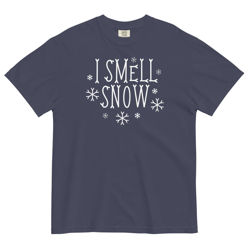 I Smell Snow Men's Relaxed Fit Tee Hoodie, Sweatshirt | CoreVibeTees.com (Image 1)