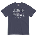 I Smell Snow Men's Relaxed Fit Tee Hoodie, Sweatshirt | CoreVibeTees.com (Image 1)