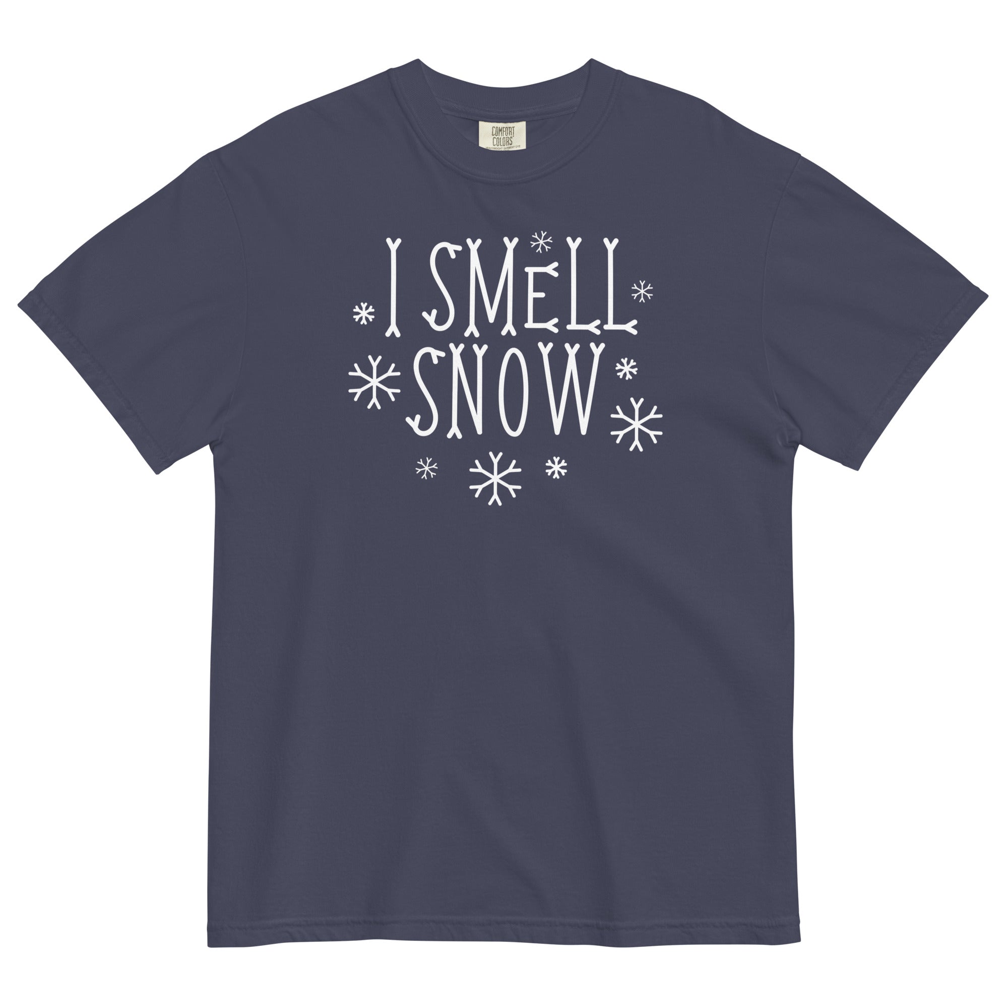 I Smell Snow Men's Relaxed Fit Tee Hoodie, Sweatshirt | CoreVibeTees.com (Image 1)
