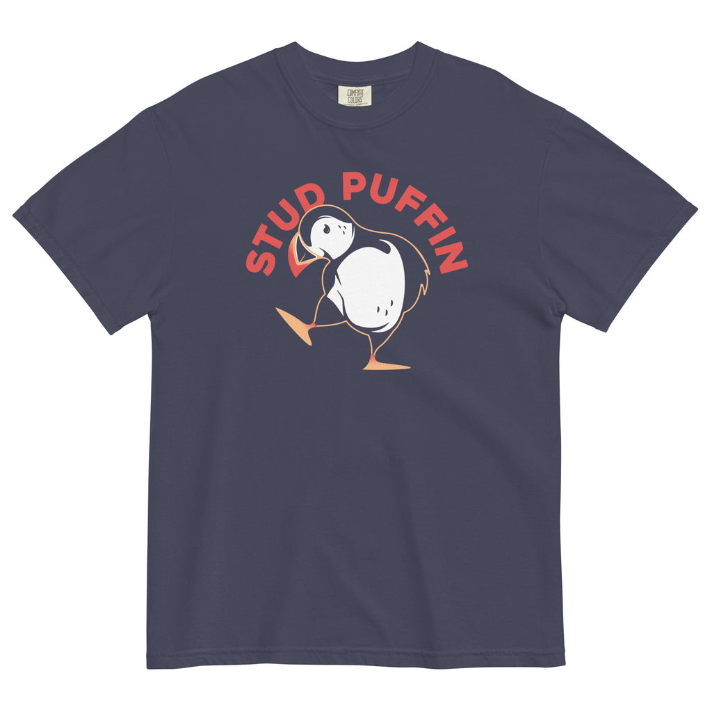 Stud Puffin Men's Relaxed Fit Tee Hoodie, Sweatshirt | CoreVibeTees.com (Image 1)