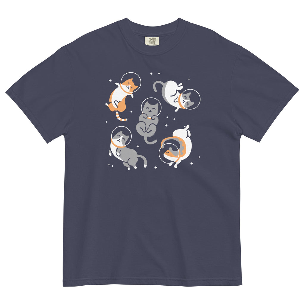Cats In Space Men's Relaxed Fit Tee Hoodie, Sweatshirt | CoreVibeTees.com (Image 2)