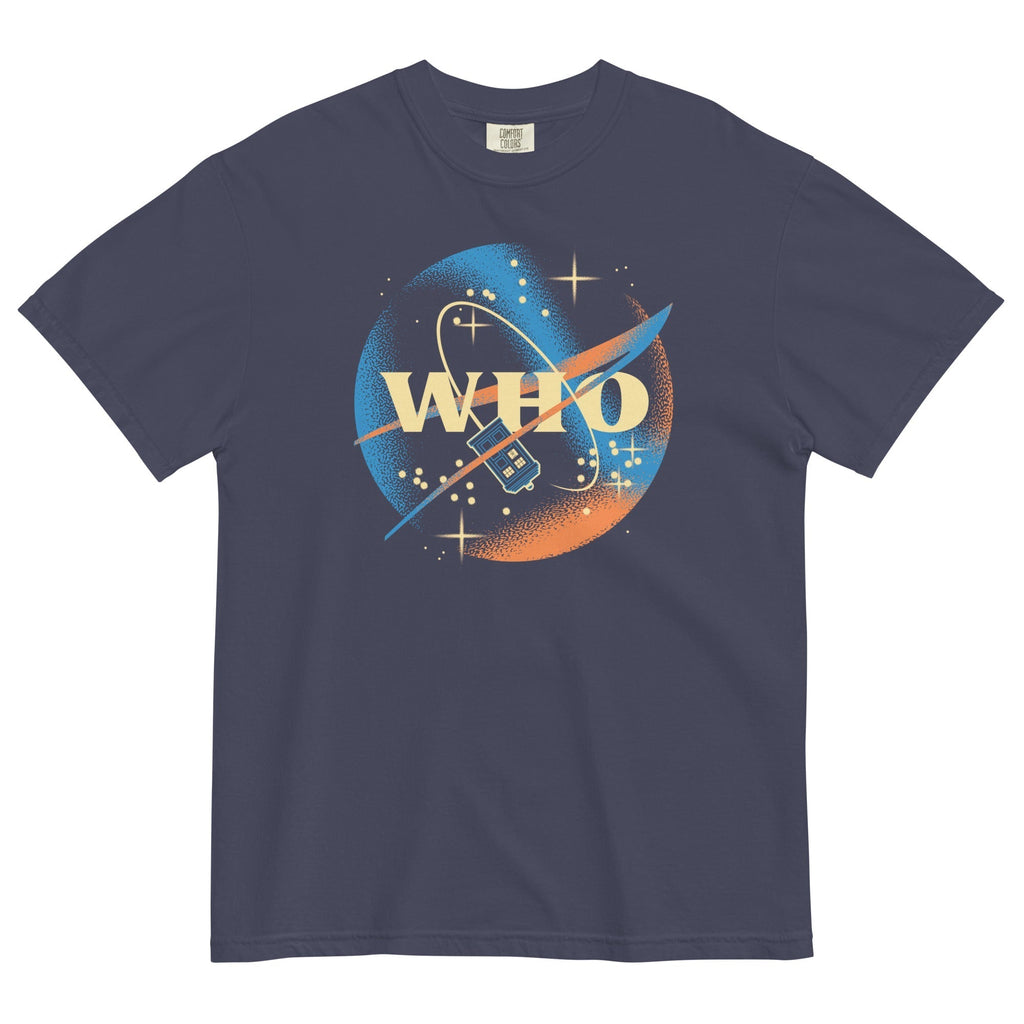 Who Space Administration Men's Relaxed Fit Tee Hoodie, Sweatshirt | CoreVibeTees.com (Image 1)