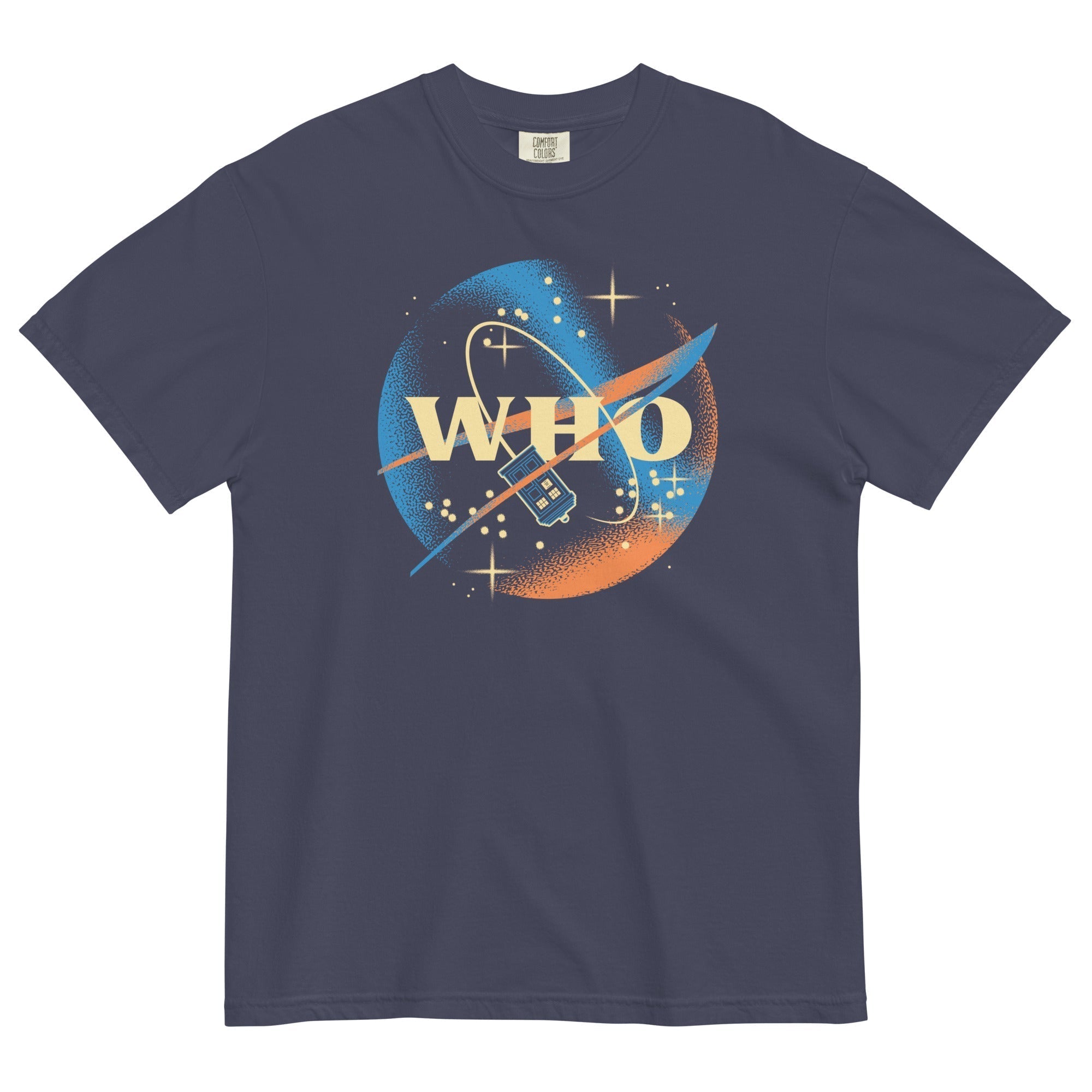 Who Space Administration Men's Relaxed Fit Tee Hoodie, Sweatshirt | CoreVibeTees.com (Image 1)