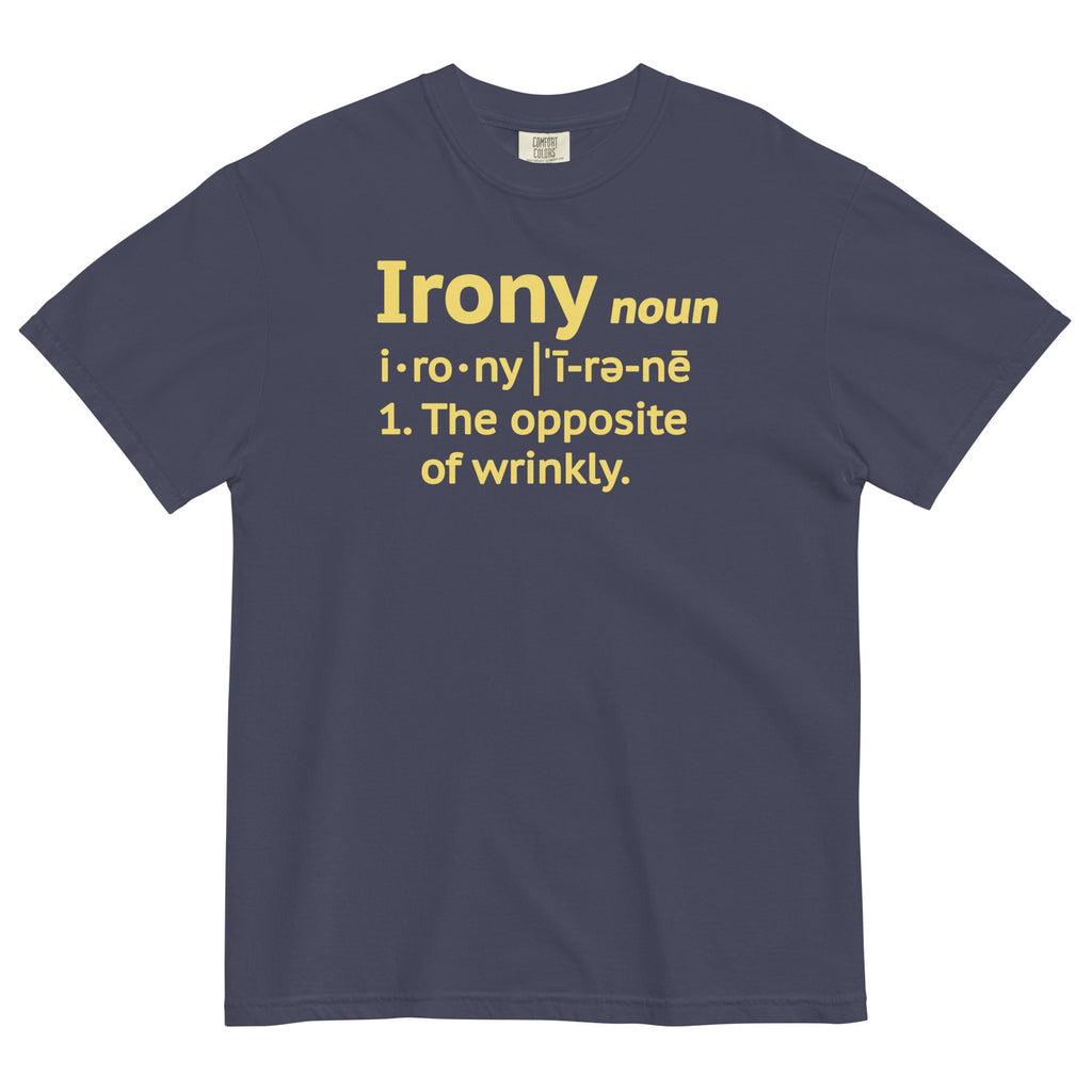 Irony Definition Men's Relaxed Fit Tee Hoodie, Sweatshirt | CoreVibeTees.com (Image 3)