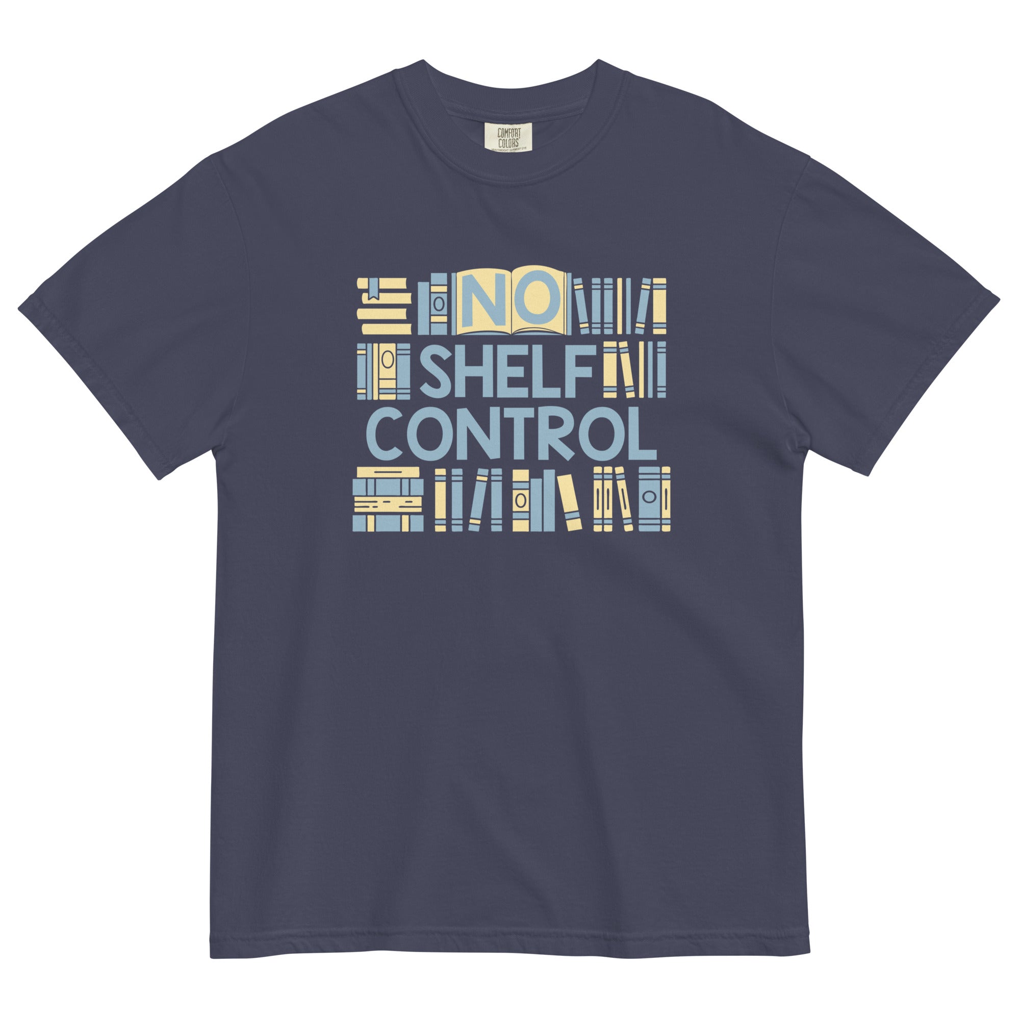 No Shelf Control Men's Relaxed Fit Tee Hoodie, Sweatshirt | CoreVibeTees.com (Image 2)
