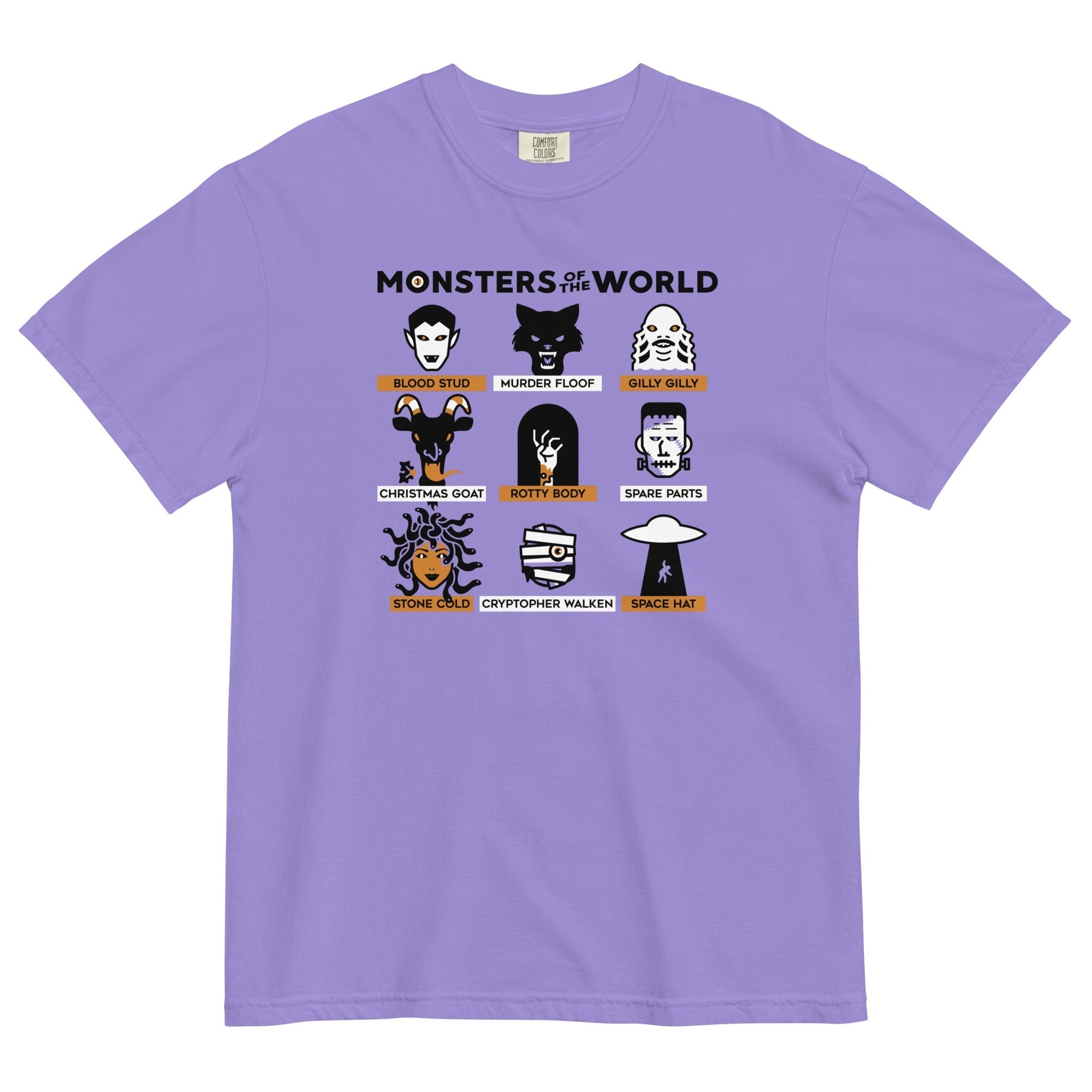 Monsters Of The World Men's Relaxed Fit Tee Hoodie, Sweatshirt | CoreVibeTees.com (Image 3)