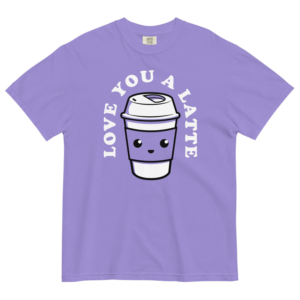 Love You A Latte Men's Relaxed Fit Tee Hoodie, Sweatshirt | CoreVibeTees.com (Image 4)