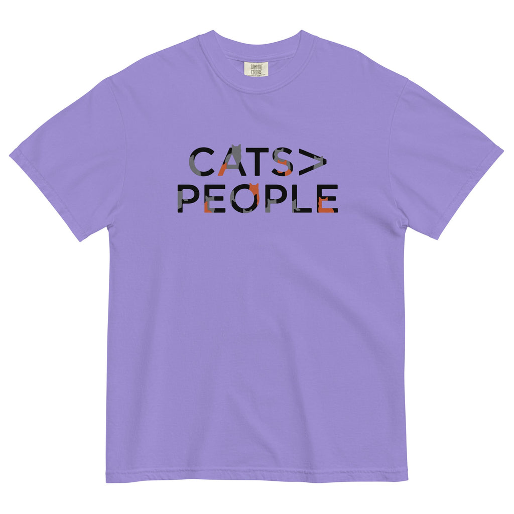 Cats>People Men's Relaxed Fit Tee Hoodie, Sweatshirt | CoreVibeTees.com (Image 2)