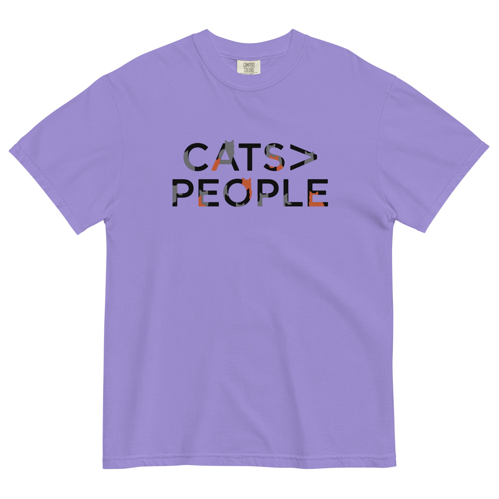 Cats>People Men's Relaxed Fit Tee Hoodie, Sweatshirt | CoreVibeTees.com (Image 2)