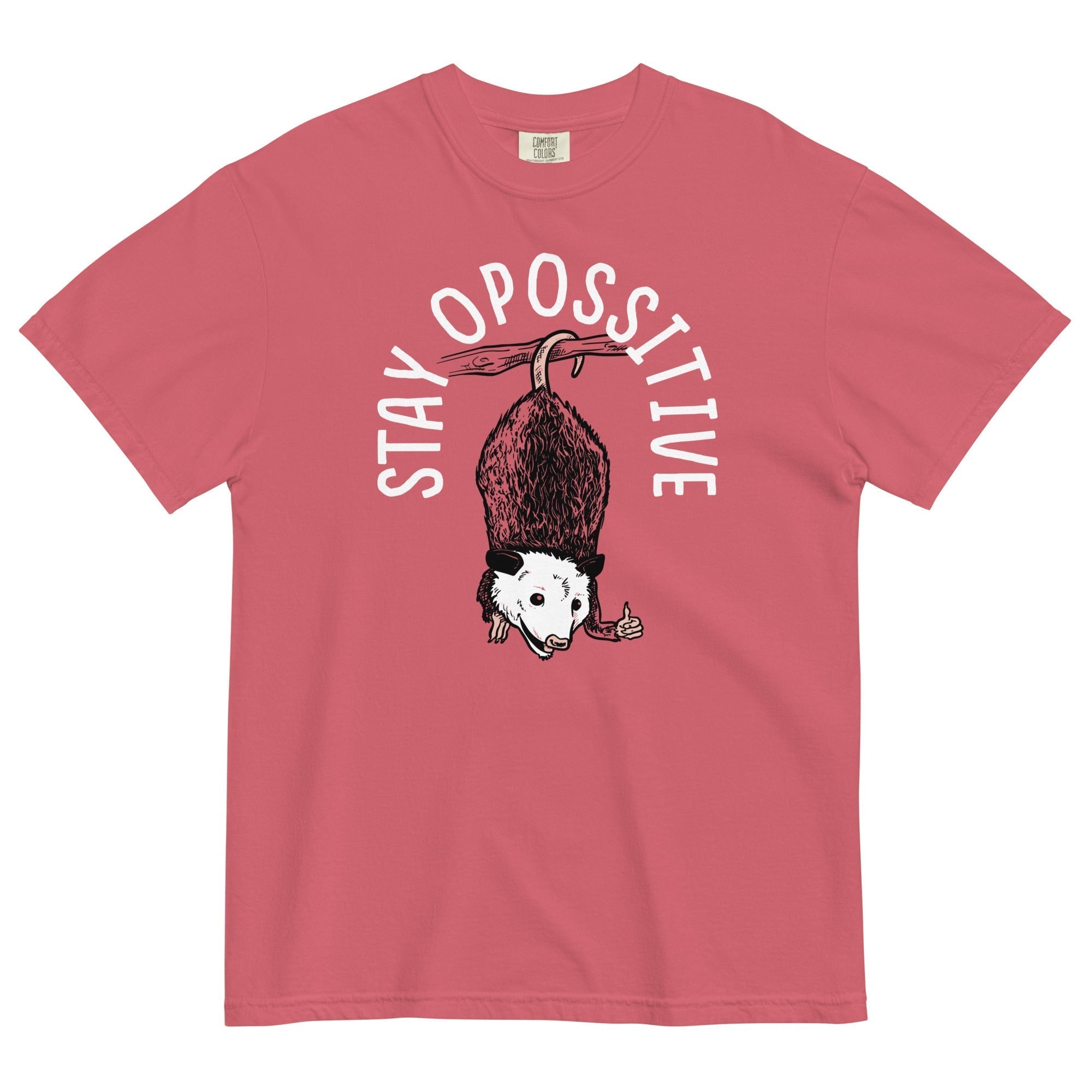 Stay Opossitive Men's Relaxed Fit Tee Hoodie, Sweatshirt | CoreVibeTees.com (Image 3)