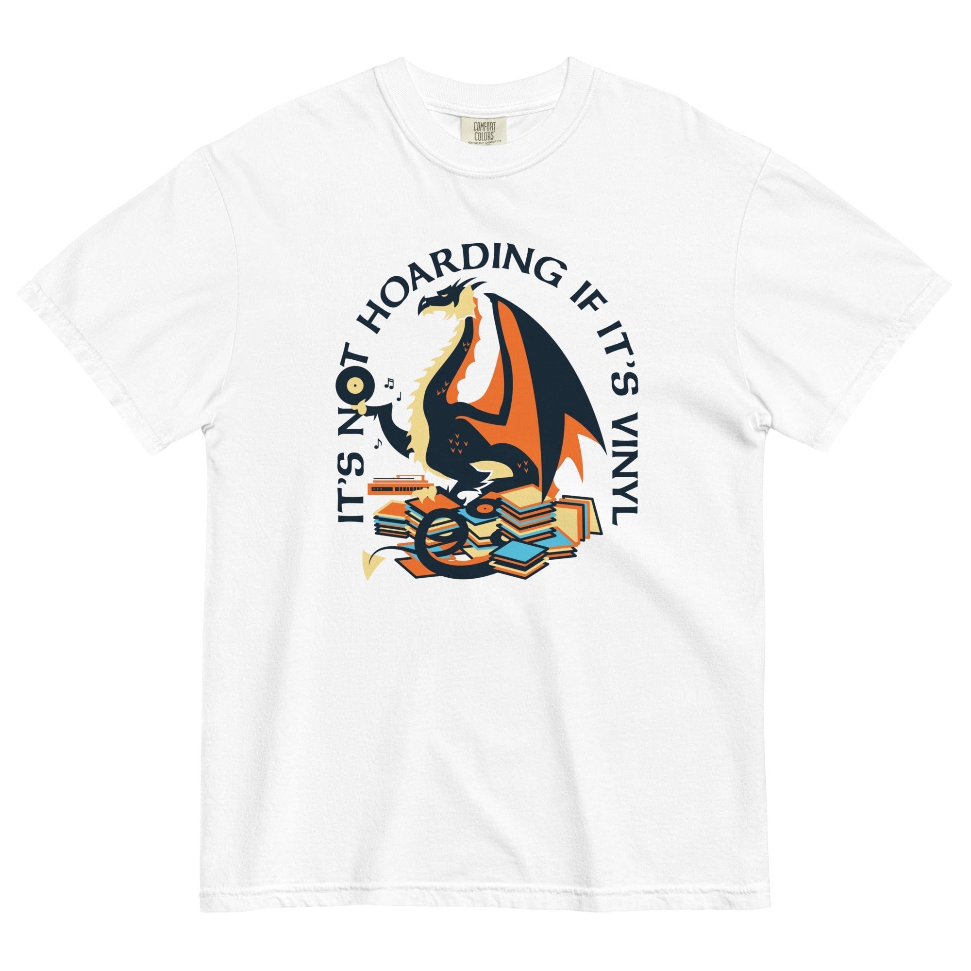 It's Not Hoarding If It's Vinyl Men's Relaxed Fit Tee Hoodie, Sweatshirt | CoreVibeTees.com (Image 5)