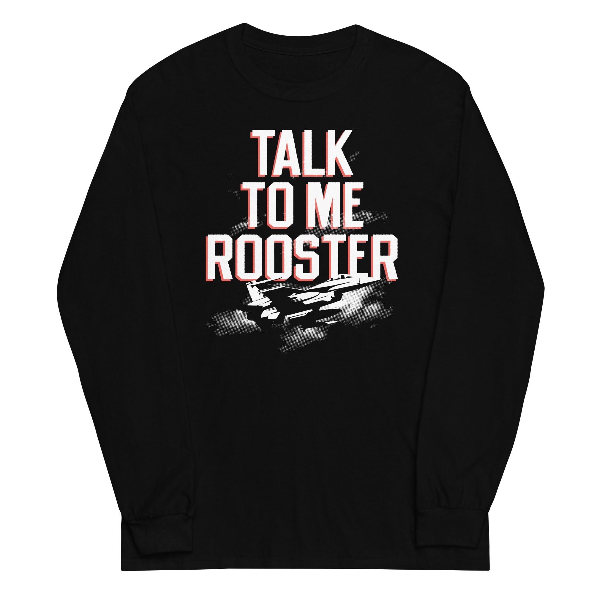 Talk To Me Rooster Unisex Long Sleeve Tee Hoodie, Sweatshirt | CoreVibeTees.com (Image 2)