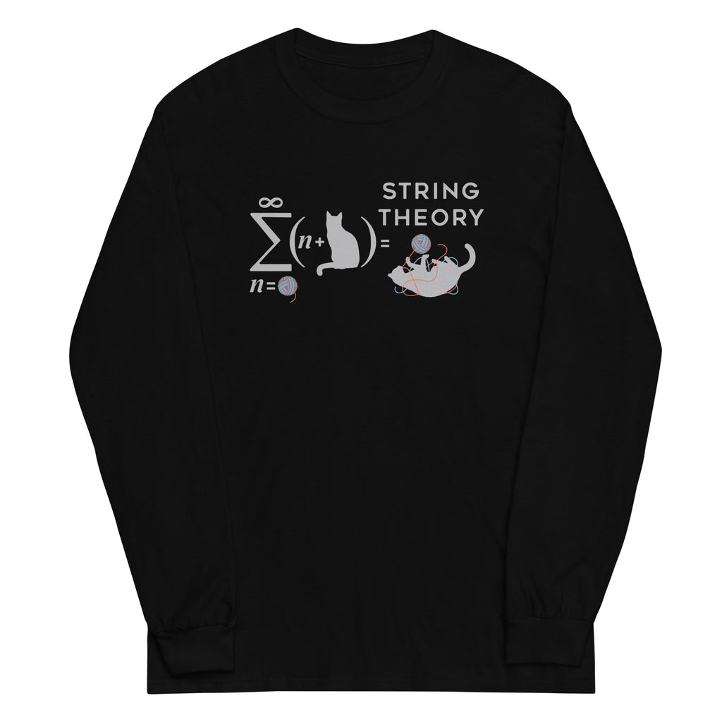 String Theory Unisex Long Sleeve Tee Hoodie, Sweatshirt | CoreVibeTees.com (Image 1)