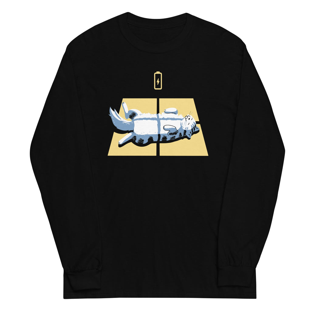 Solar Charging Unisex Long Sleeve Tee Hoodie, Sweatshirt | CoreVibeTees.com (Image 2)