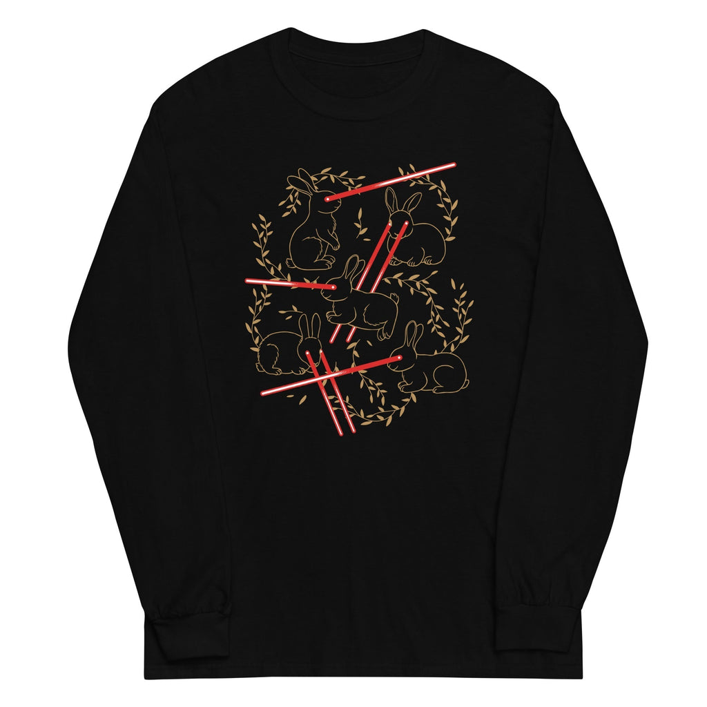 Laser Buns Unisex Long Sleeve Tee Hoodie, Sweatshirt | CoreVibeTees.com (Image 1)