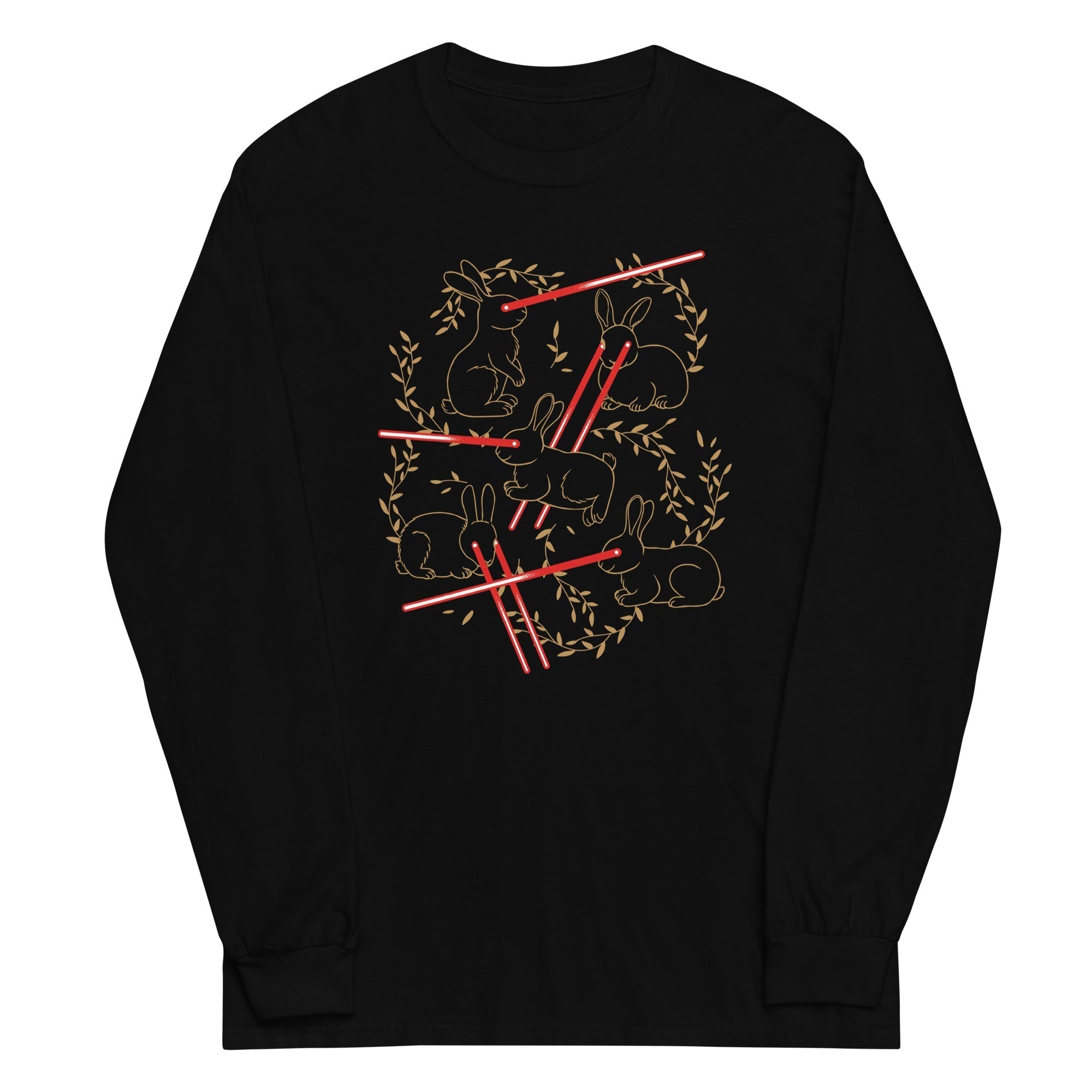 Laser Buns Unisex Long Sleeve Tee Hoodie, Sweatshirt | CoreVibeTees.com (Image 1)