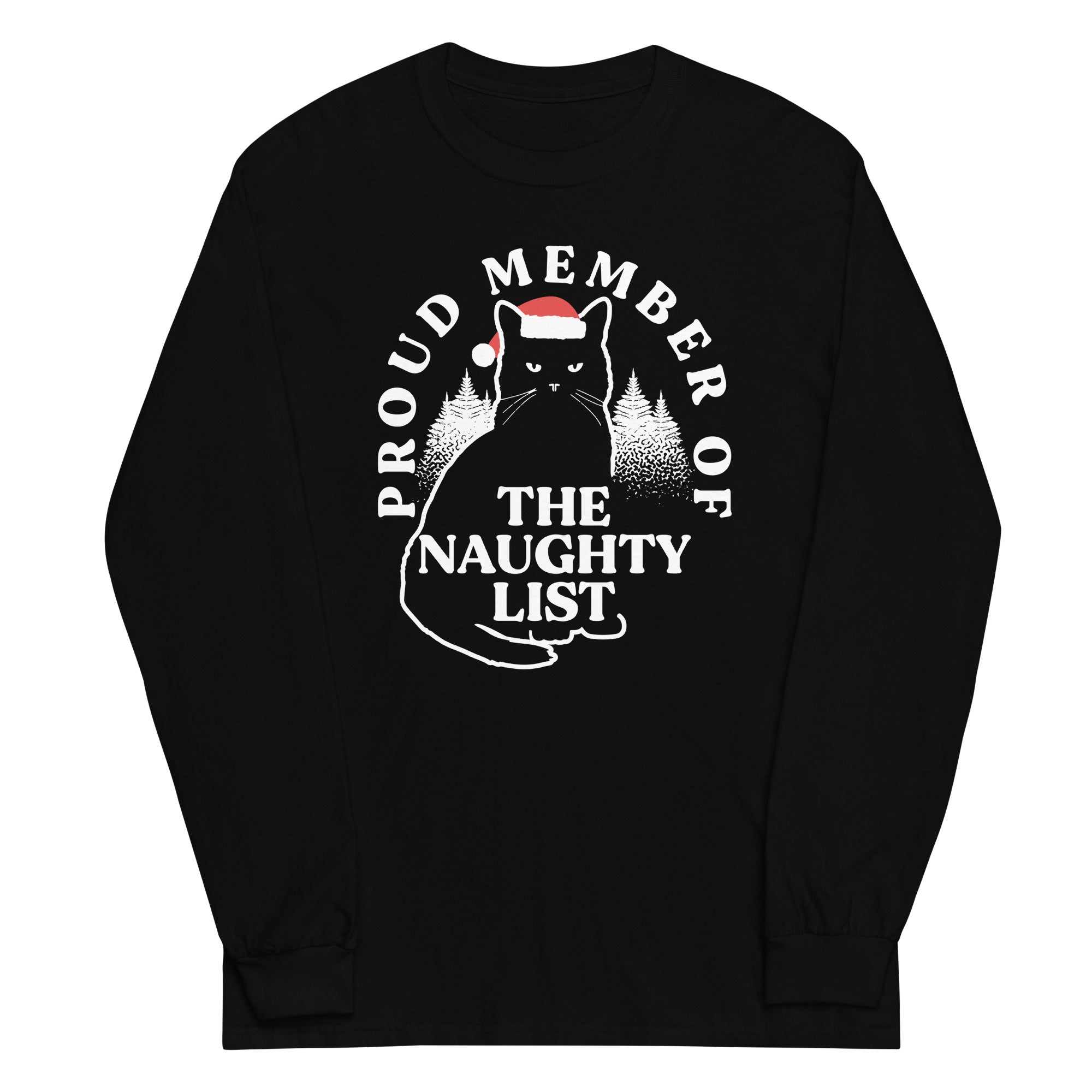 The Naughty List Unisex Long Sleeve Tee Hoodie, Sweatshirt | CoreVibeTees.com (Image 2)