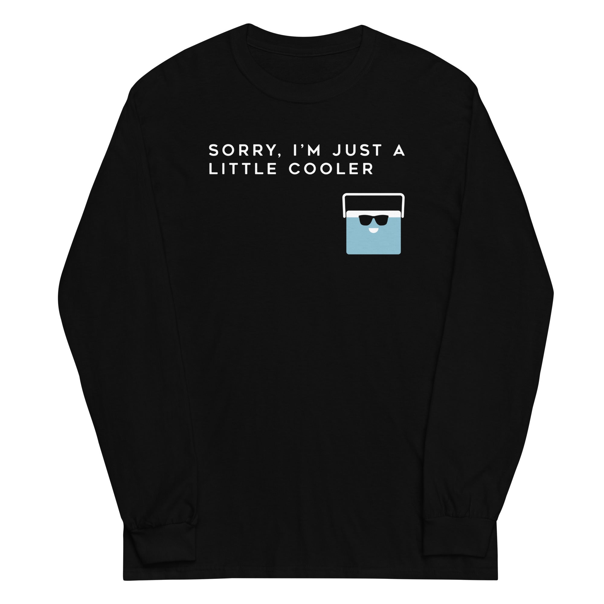 Sorry, I'm Just A Little Cooler Unisex Long Sleeve Tee Hoodie, Sweatshirt | CoreVibeTees.com (Image 1)
