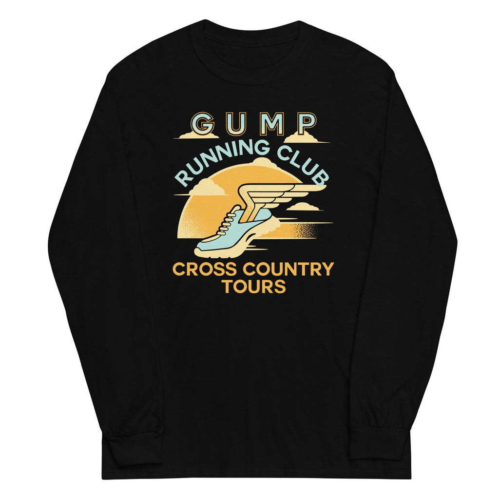 Gump Running Club Unisex Long Sleeve Tee Hoodie, Sweatshirt | CoreVibeTees.com (Image 2)