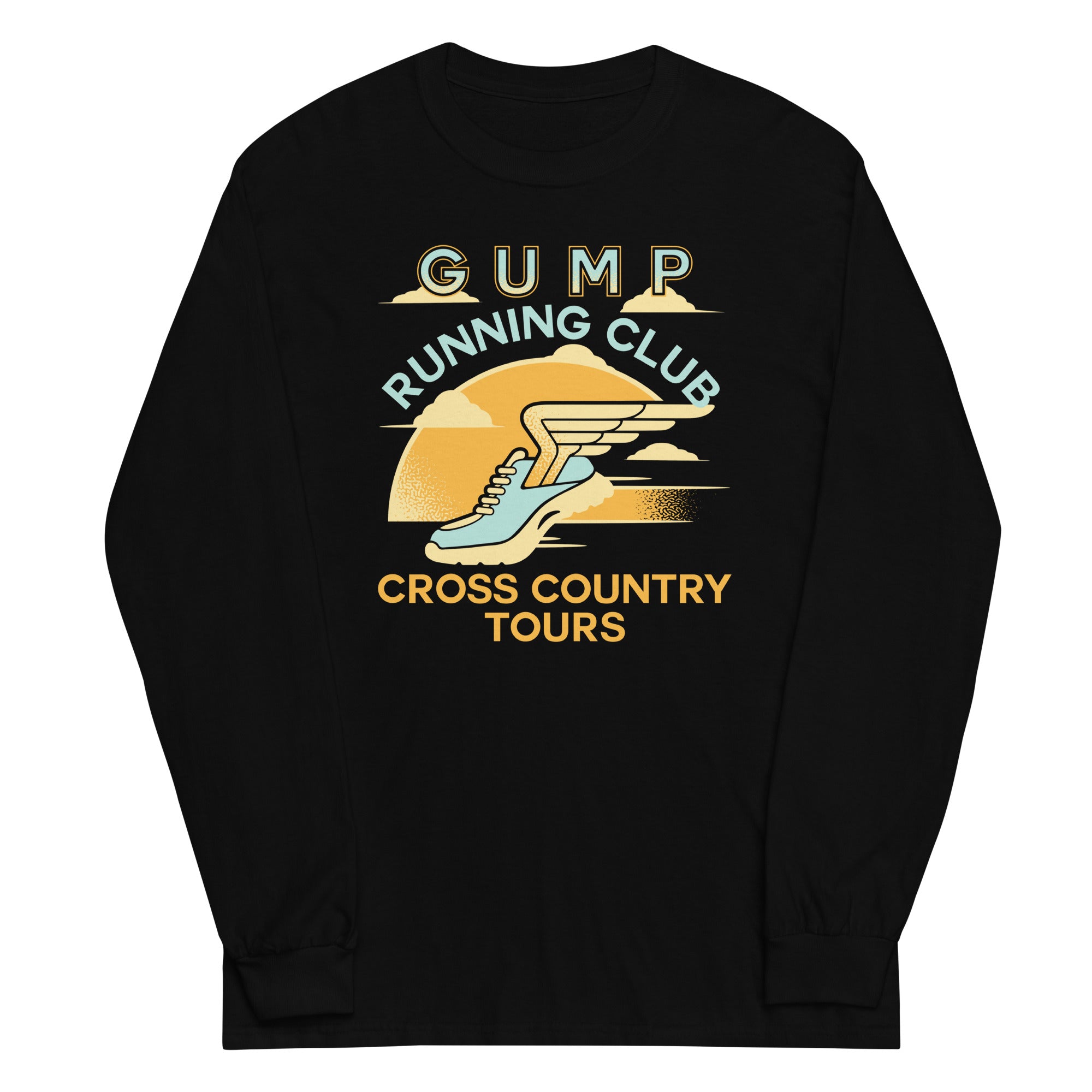 Gump Running Club Unisex Long Sleeve Tee Hoodie, Sweatshirt | CoreVibeTees.com (Image 2)