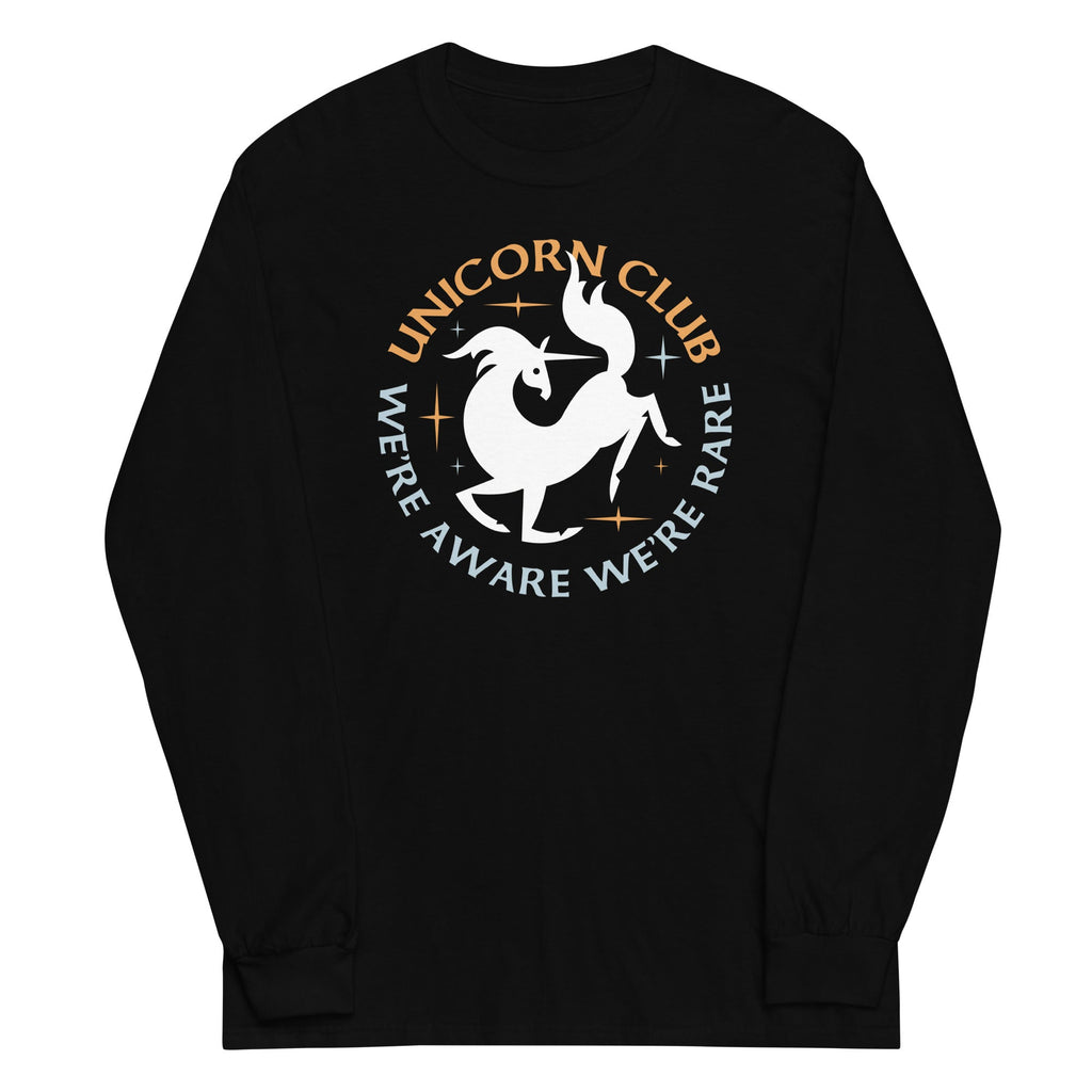 Unicorn Club Unisex Long Sleeve Tee Hoodie, Sweatshirt | CoreVibeTees.com (Image 2)