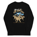Tesla & The Raptors Unisex Long Sleeve Tee Hoodie, Sweatshirt | CoreVibeTees.com (Image 1)