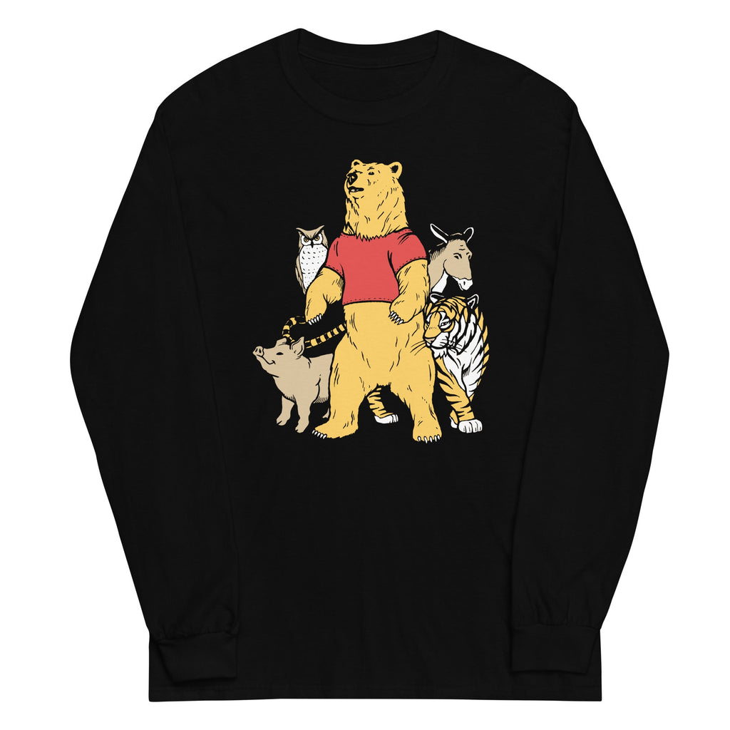 Bear And Friends Unisex Long Sleeve Tee Hoodie, Sweatshirt | CoreVibeTees.com (Image 2)